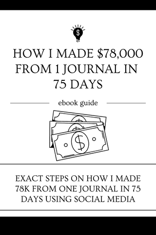 Marketing & PROMO TIPS: HOW I MADE 78K FROM ONE JOURNAL (for purchase only not for resell)