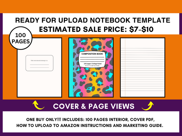 COLOR + PRINT COMPOSITION NOTEBOOK