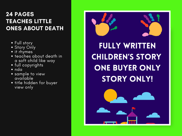 #1 PREWRITTEN CHILDRENS BOOK STORY