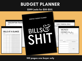 Bills Monthly Budget Planner