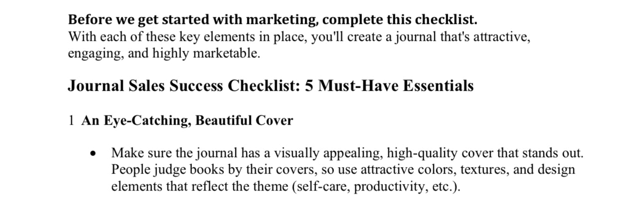 SELL MORE BOOKS/JOURNALS- 30 DAY MARKETING PLAN (DONE FOR YOU)