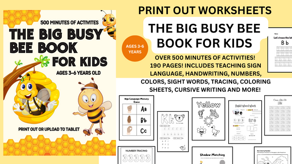 THE BIG BUSY BEE BOOK FOR KIDS Digital Download