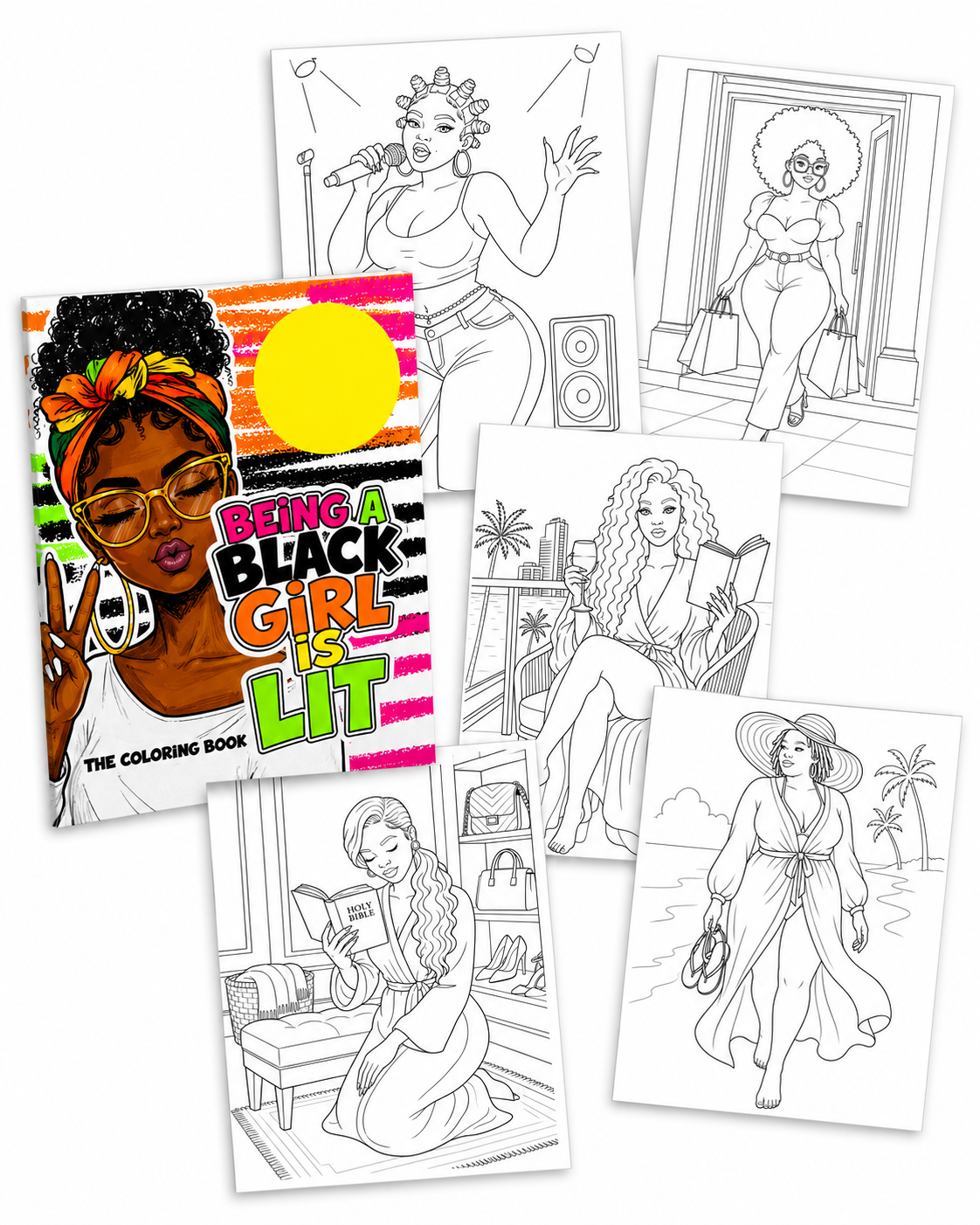 WHOLESALE Being A Black Girl Is Lit!: A Coloring Book That Celebrates Black Girls/Women