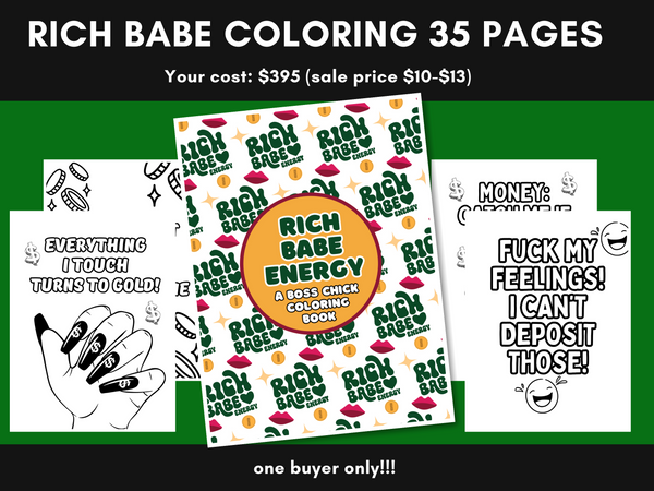 RICH BABE COLORING BOOK