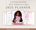 Edit & Resell: DFY Template 2 COVERS DFY 2025 PLANNER