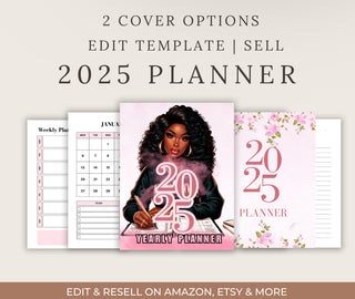 Edit & Resell: DFY Template 2 COVERS DFY 2025 PLANNER