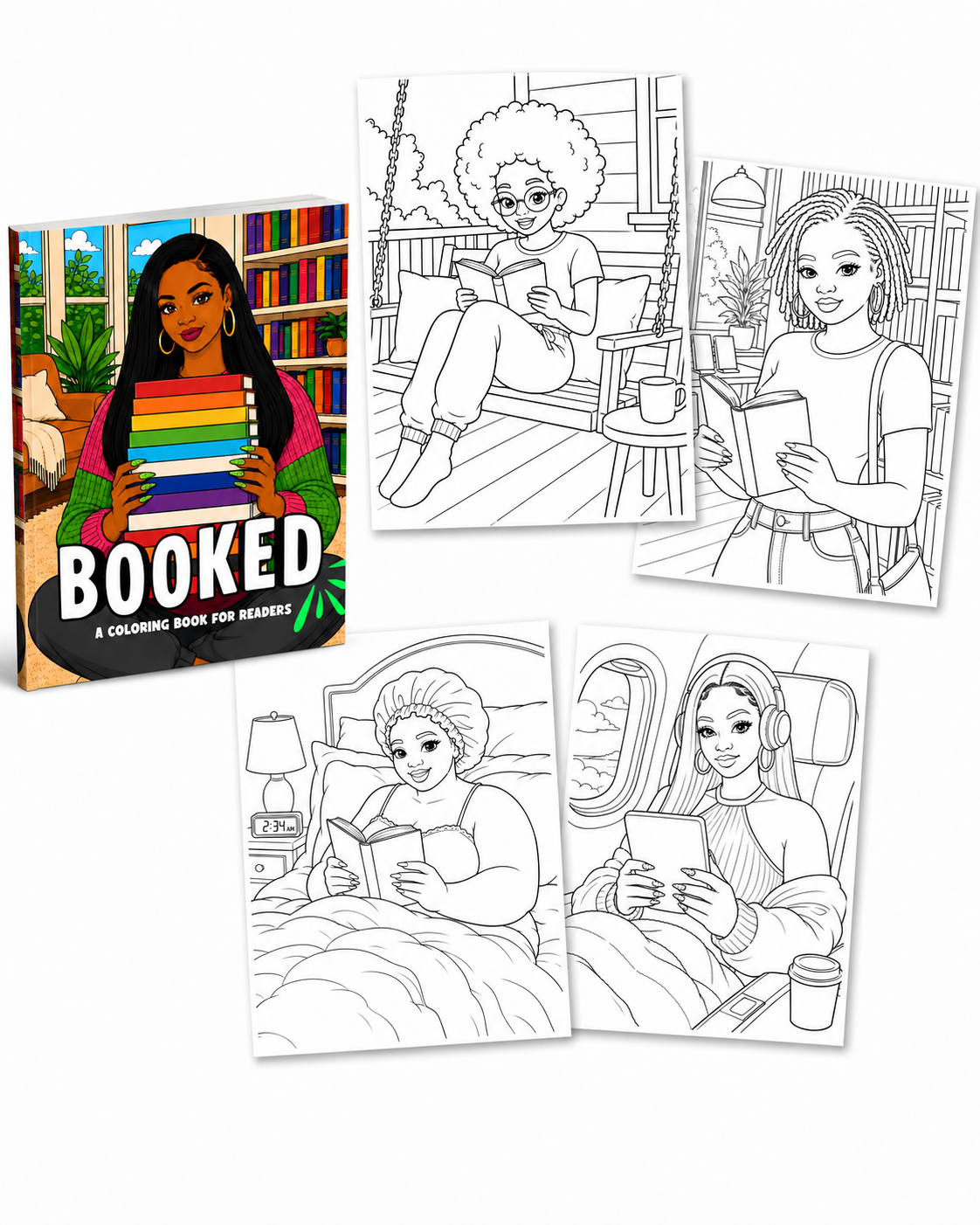 WHOLESALE BOOKED: The Coloring Book for Readers, Book Lovers, and Girlies who are always "Booked"