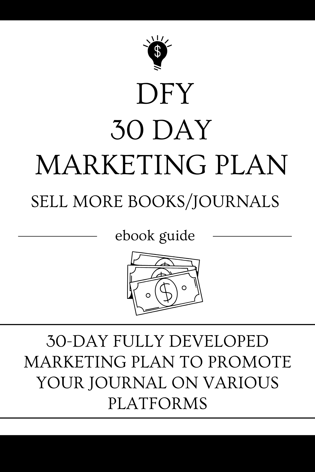 SELL MORE BOOKS/JOURNALS- 30 DAY MARKETING PLAN (DONE FOR YOU)