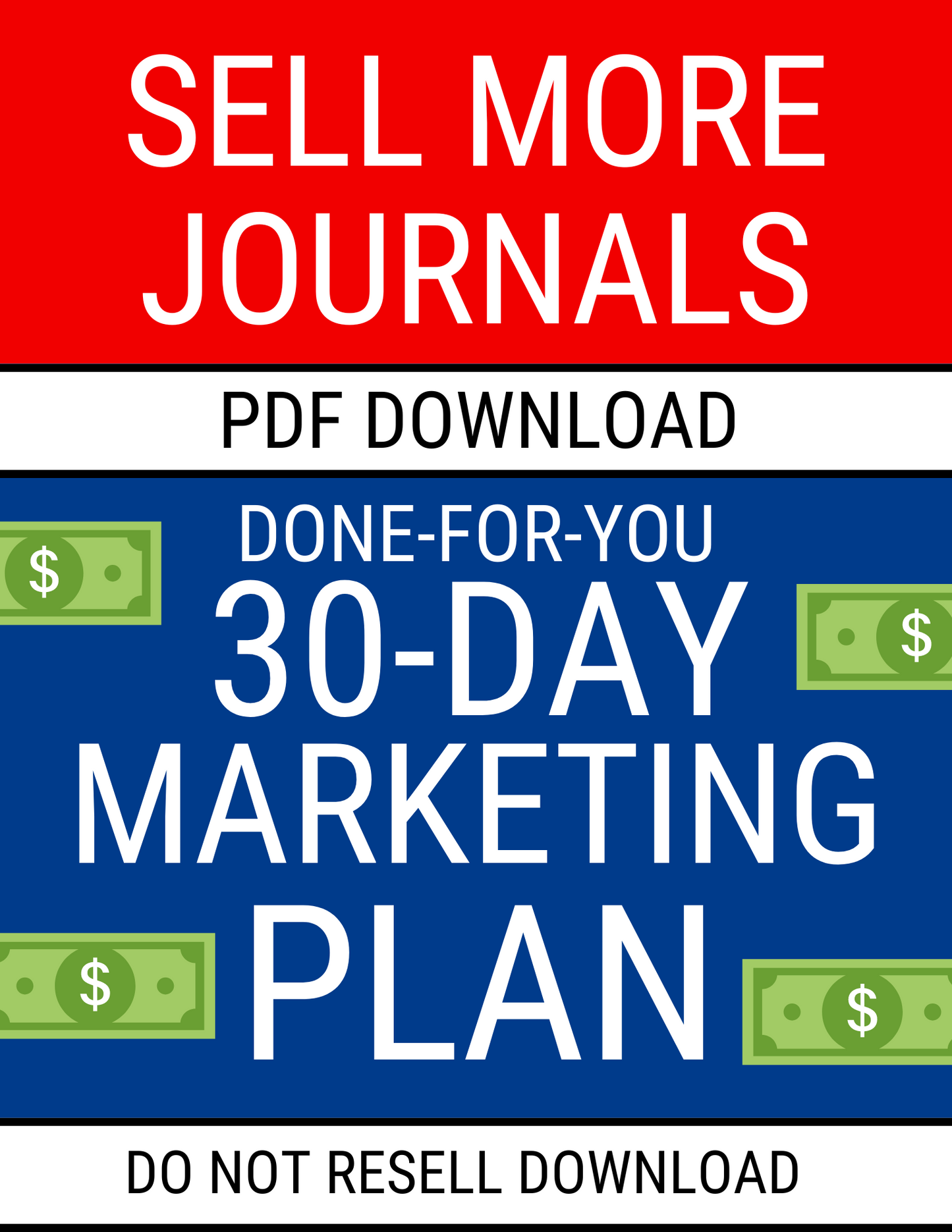 SELL MORE BOOKS/JOURNALS- 30 DAY MARKETING PLAN (DONE FOR YOU)