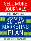 SELL MORE JOURNALS- 30 DAY MARKETING PLAN (DONE FOR YOU)