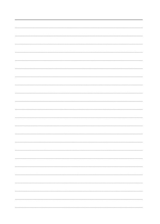 Lined Journal Pages Template